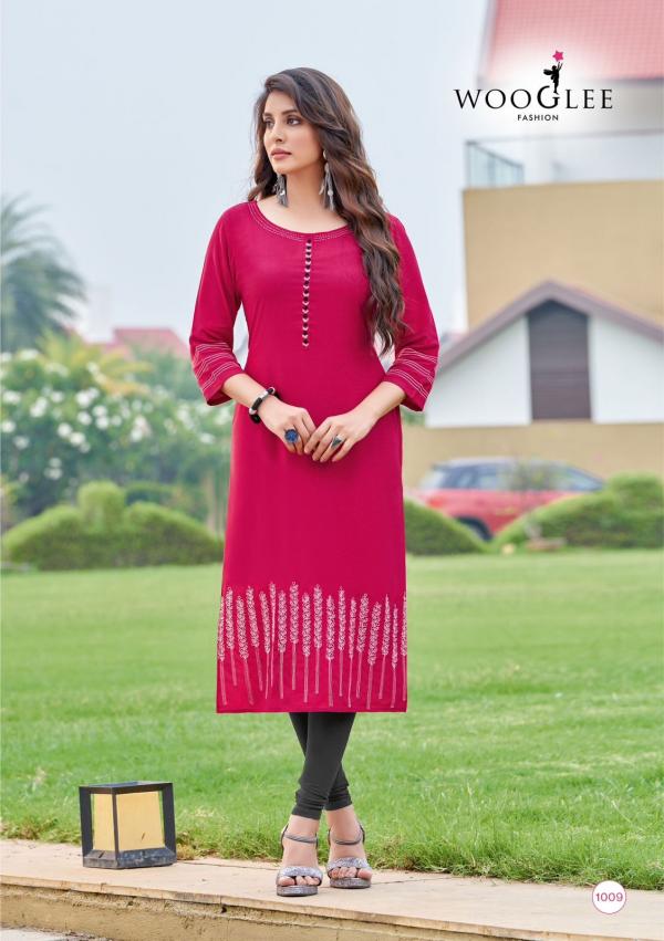 Wooglee Anurag Fancy Styles Designer Long Kurti Collection